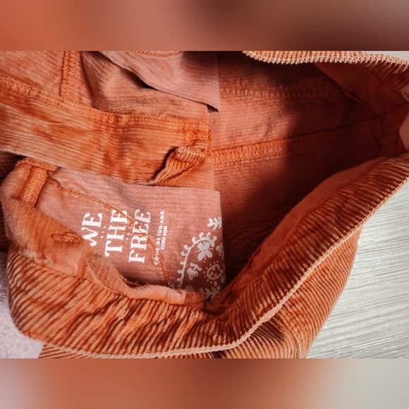 EUC Free People Rust Corduroy Maxi Skirt Come As You Are Size 6 Fits 8 - Picture 10 of 15